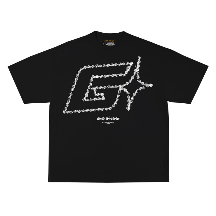 TOO MUCH - OVERSIZED BLACK TEE