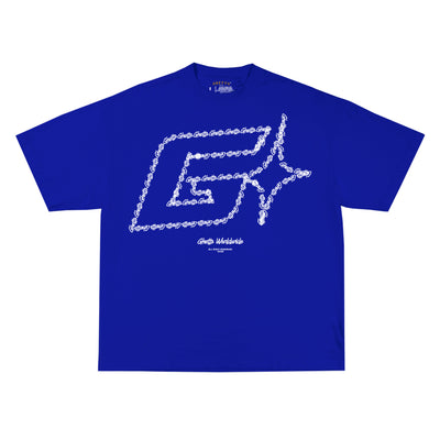 TOO MUCH - OVERSIZED BLUE TEE